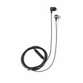 Black Bolt Ear Buds with Mic & Volume Control